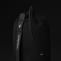 Close up view of towel pouch details