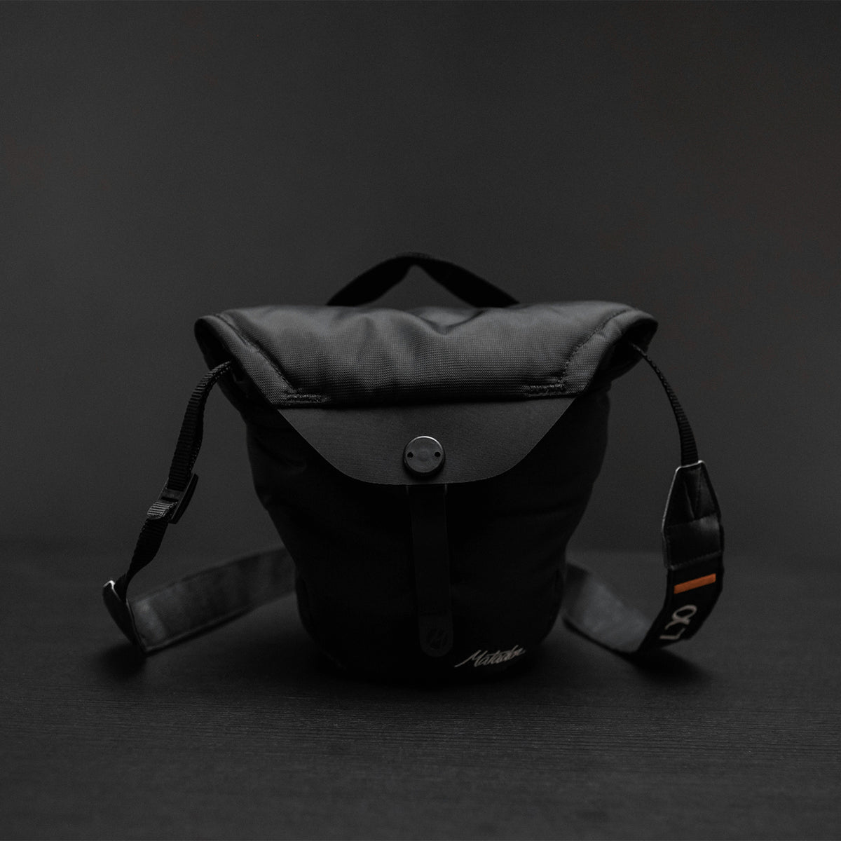 Front view of compressed Camera Base Layer on black background